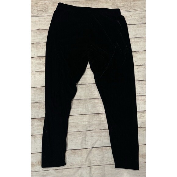 Nine West Women's Pants Black Velvet\Velour pull on Size Large - Picture 3 of 6